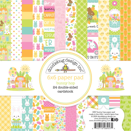 Doodlebug Bunny Hop Double-Sided Paper Pad 6X6