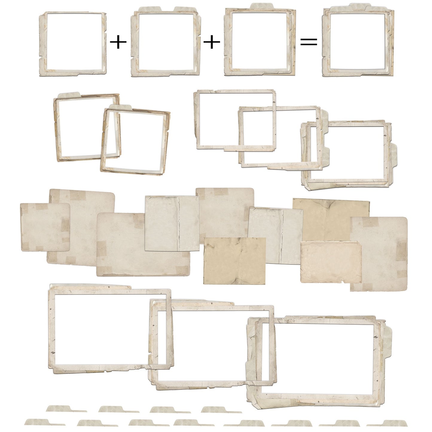 49 And Market Krafty Garden Chipboard Set-Stacked Frames