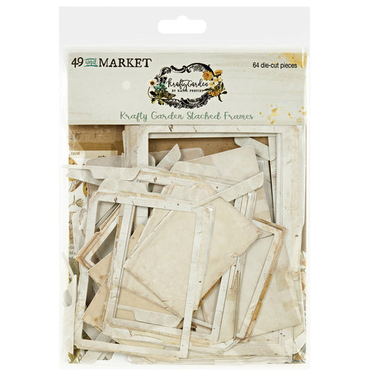 49 And Market Krafty Garden Chipboard Set-Stacked Frames