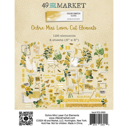 49 And Market Color Swatch: Ochre Mini Laser Cut Outs-Elements