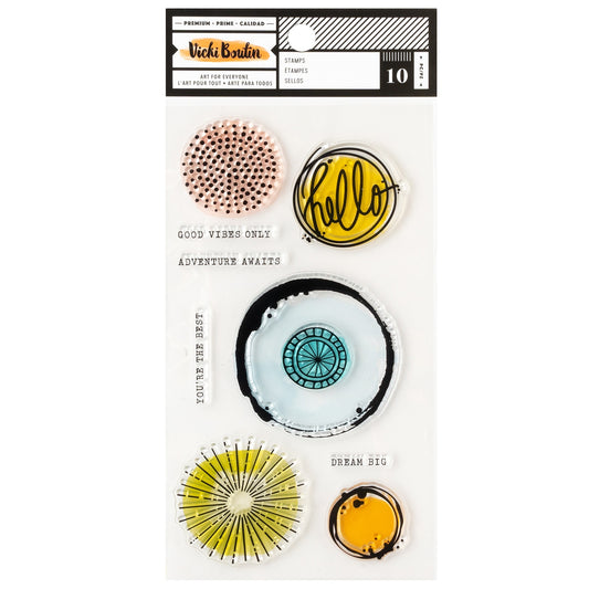 Vicki Boutin Mixed Media Acrylic Stamps-Circles