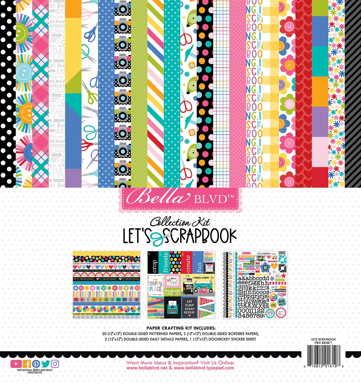 Bella Blvd Let's Scrapbook Collection Kit