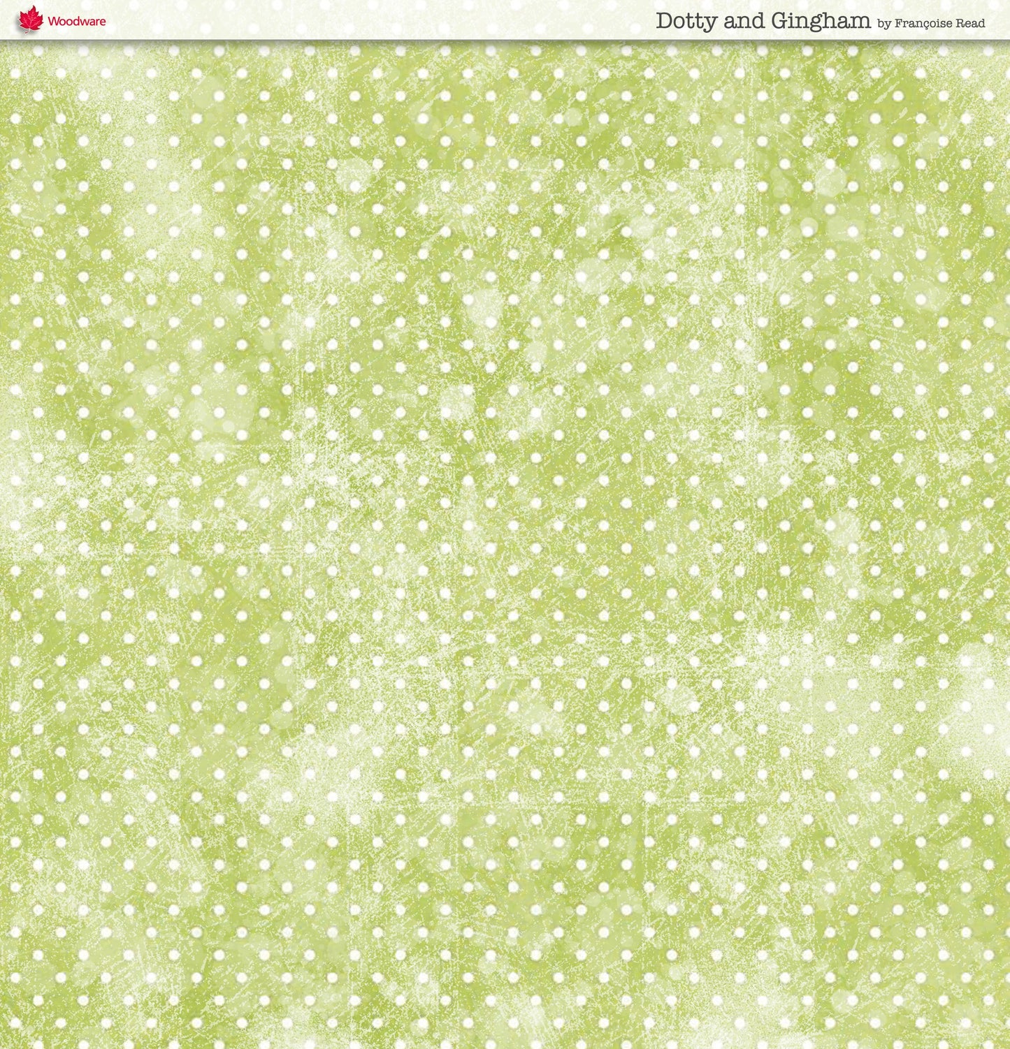 Woodware Dotty And Gingham Paper Pad 8x8