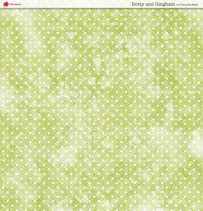 Woodware Dotty And Gingham Paper Pad 8x8