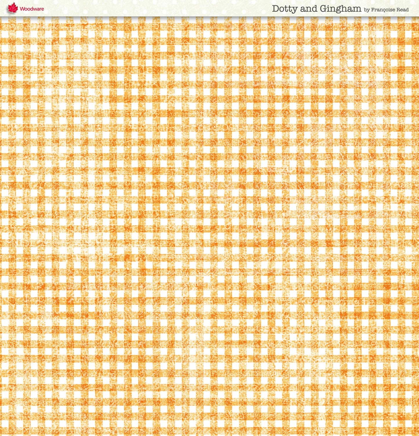 Woodware Dotty And Gingham Paper Pad 8x8