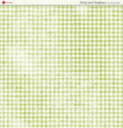 Woodware Dotty And Gingham Paper Pad 8x8