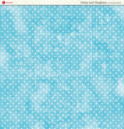 Woodware Dotty And Gingham Paper Pad 8x8