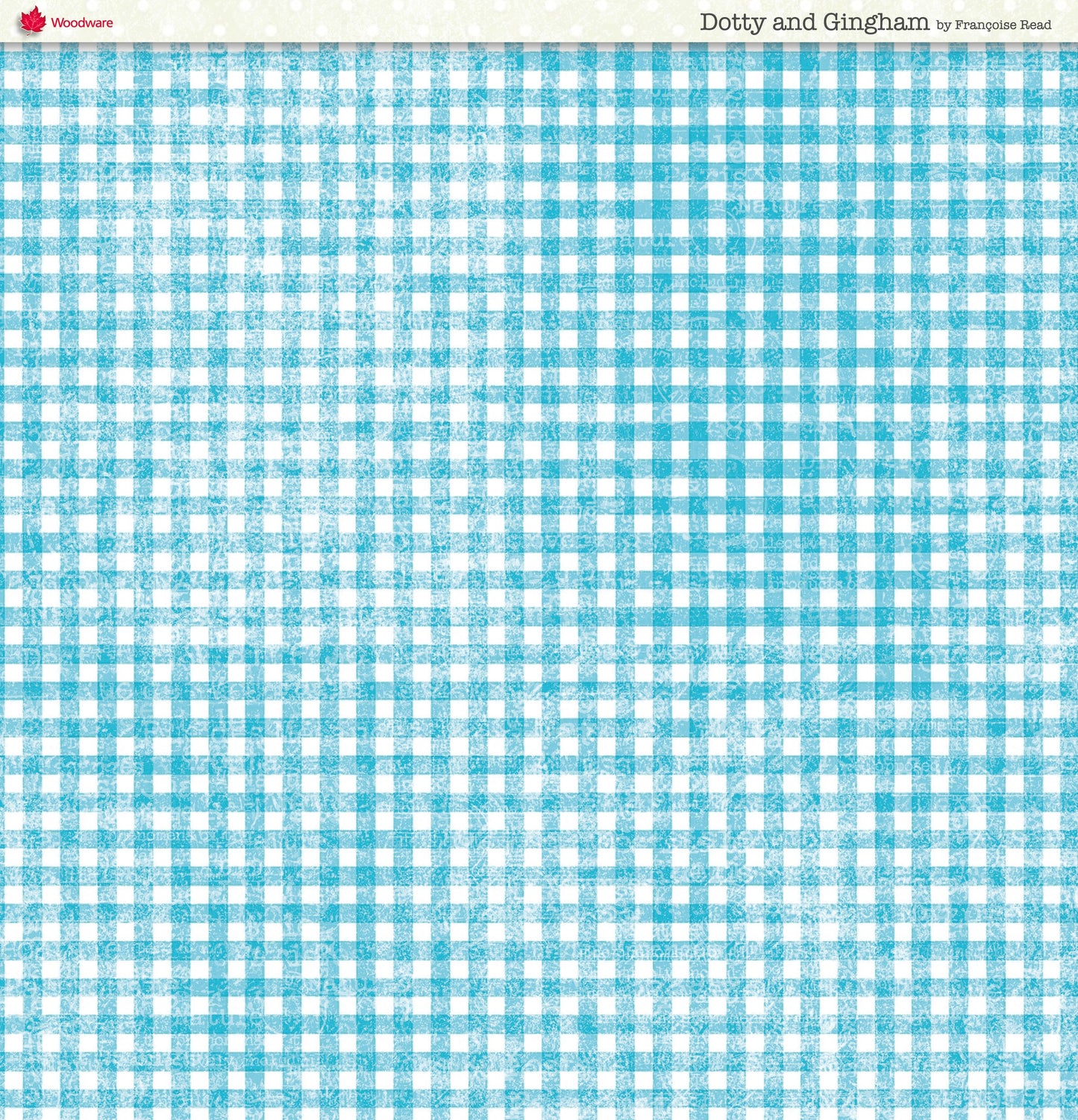 Woodware Dotty And Gingham Paper Pad 8x8