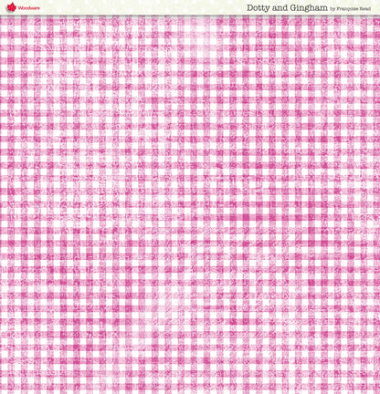 Woodware Dotty And Gingham Paper Pad 8x8