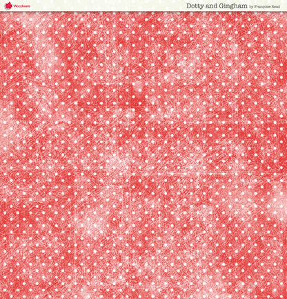 Woodware Dotty And Gingham Paper Pad 8x8