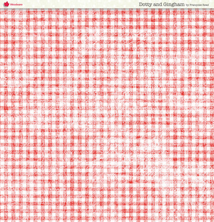 Woodware Dotty And Gingham Paper Pad 8x8