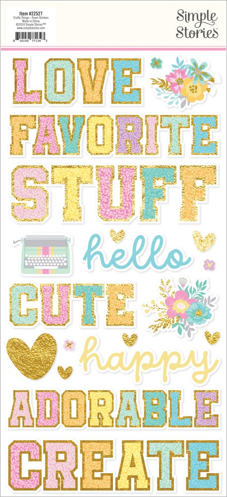 Simple Stories Crafty Things Foam Stickers