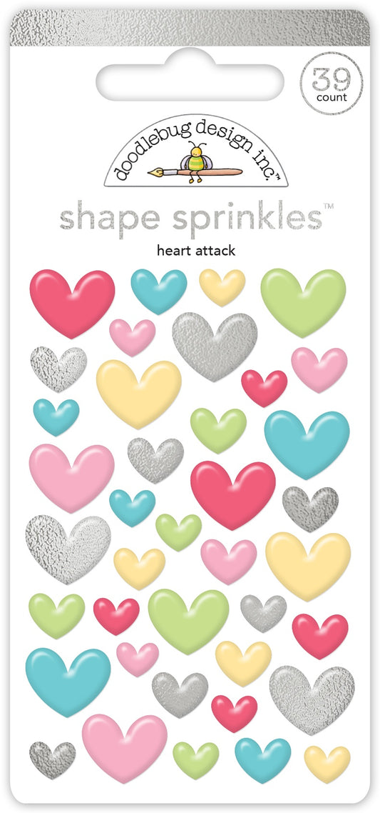 Doodlebug Happy Healing Sprinkles -Heart Attack