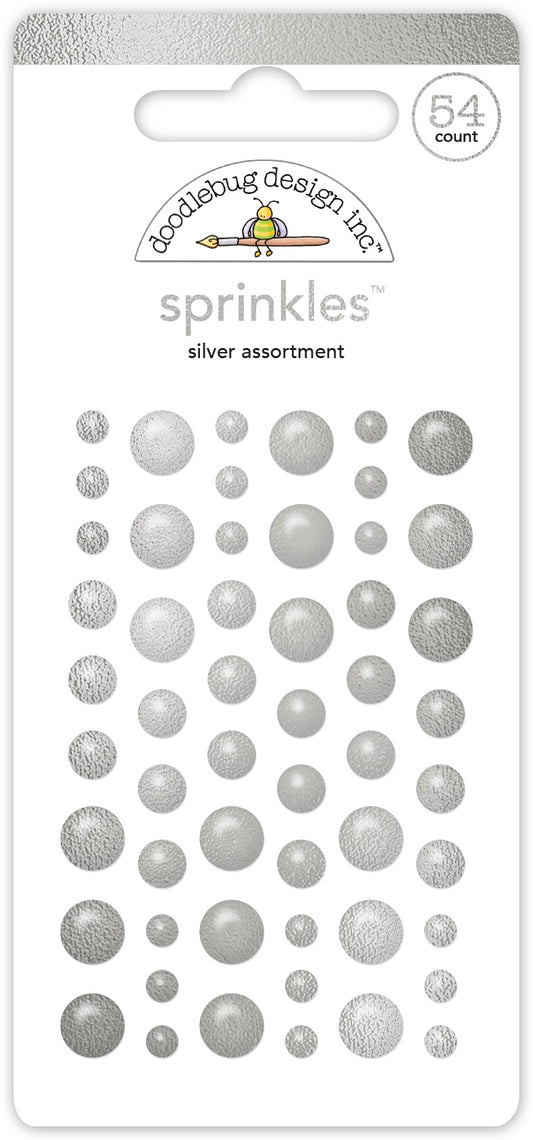 Doodlebug Sprinkles -Silver Assortment