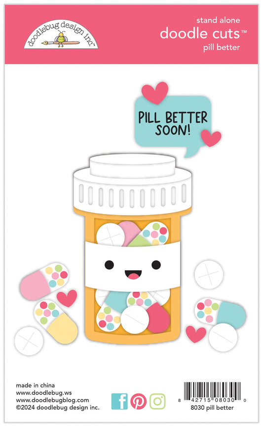 Doodlebug Happy Healing Doodle Cuts Dies-Pill Better