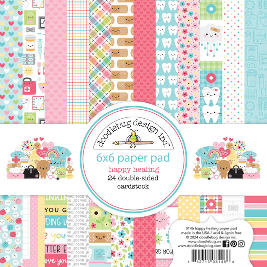 Doodlebug Happy Healing Double-Sided Paper Pad 6x6