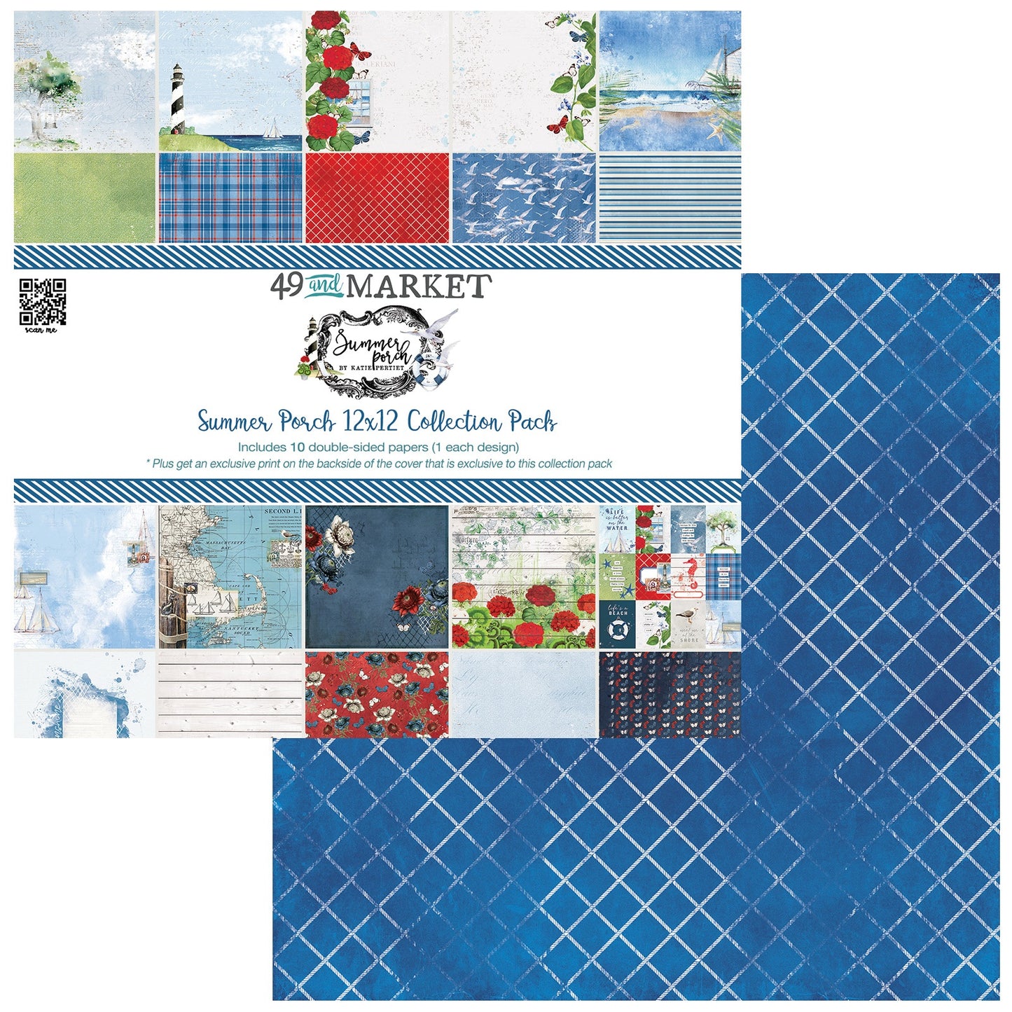 49 and Market Summer Porch Collection Pack 12"X12"