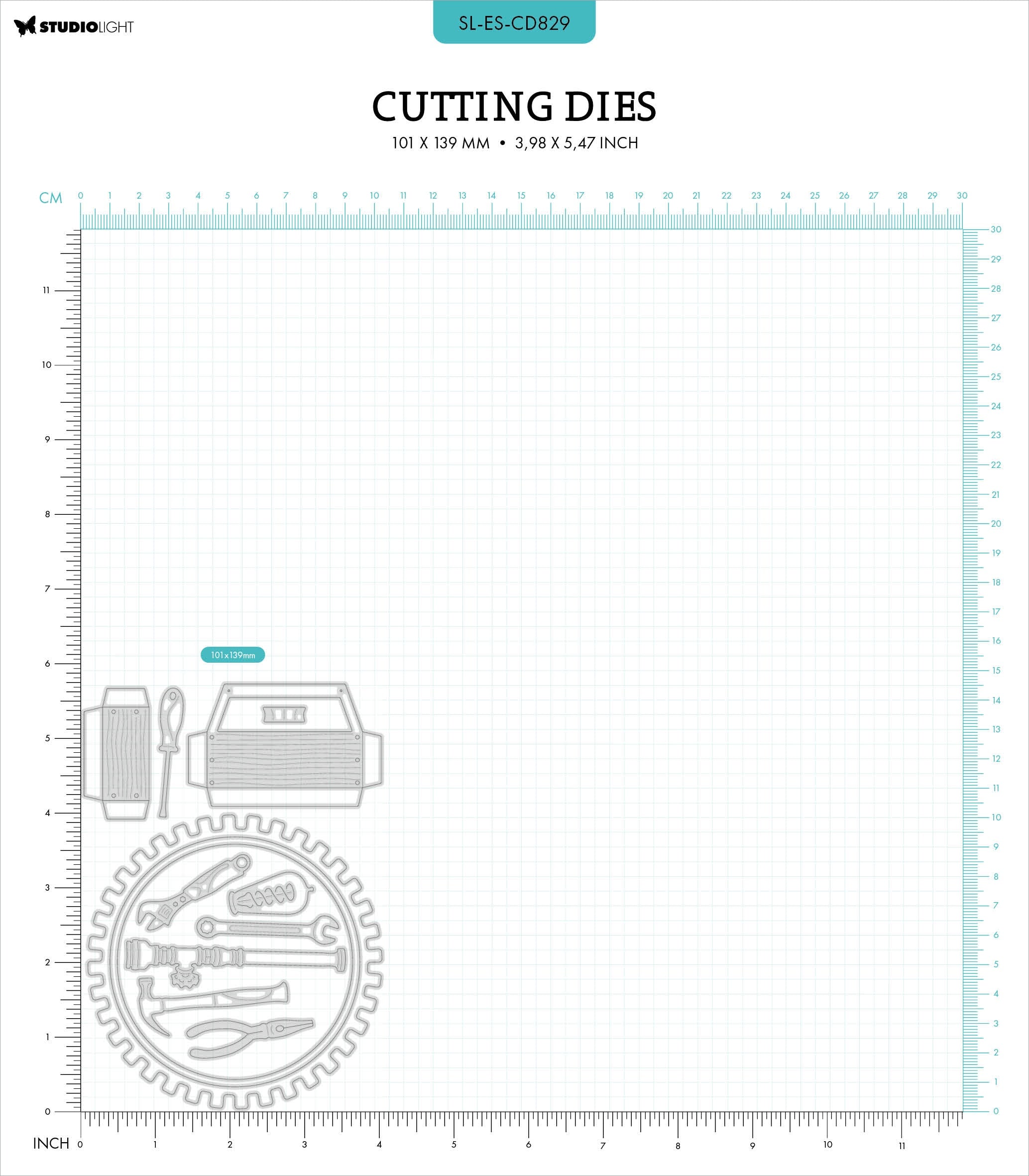 Studio Light Gearhead's Workshop Cutting Die-Toolbox