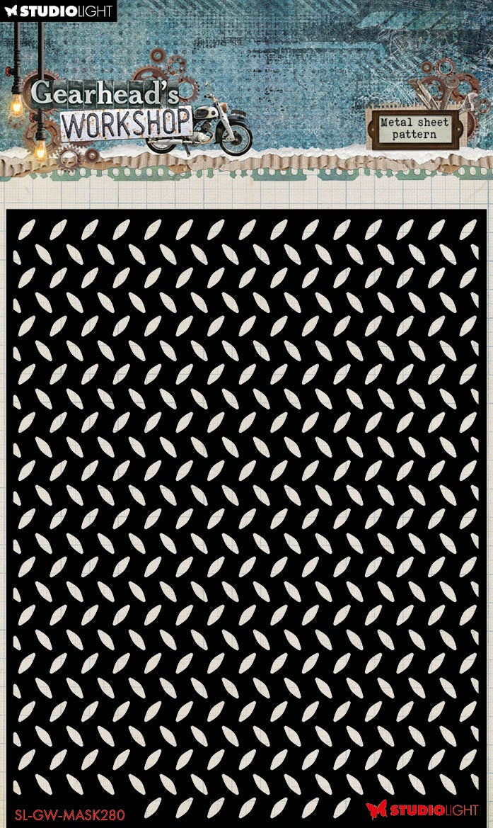 Studio Light Gearhead's Workshop  Stencil- Metal Sheet