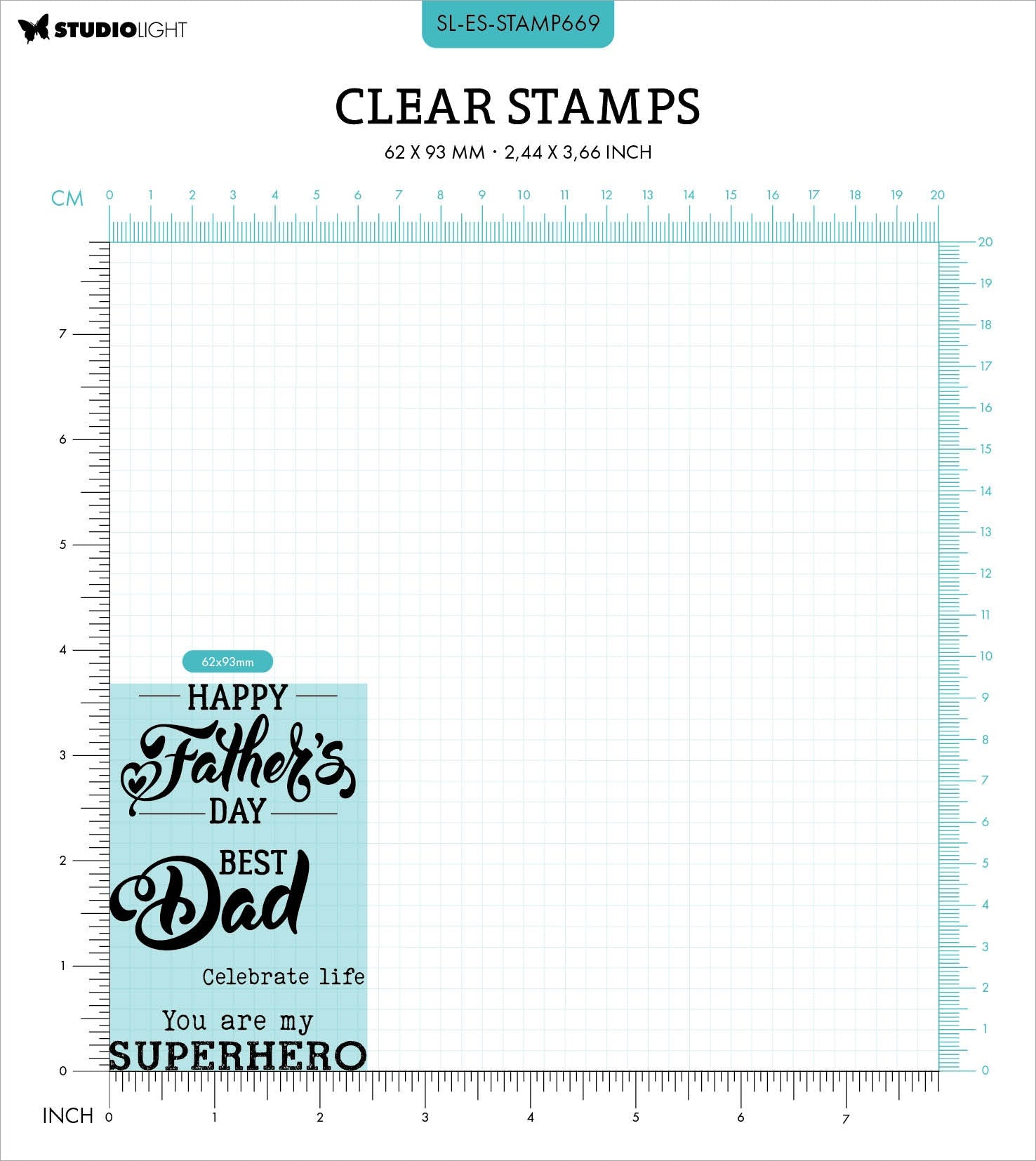 Studio Light Essentials Clear Stamps- Father's Day