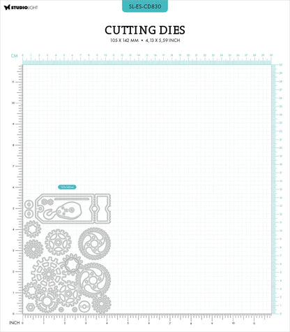 Studio Light Gearhead's Workshop Cutting Die-Gears & Ticket