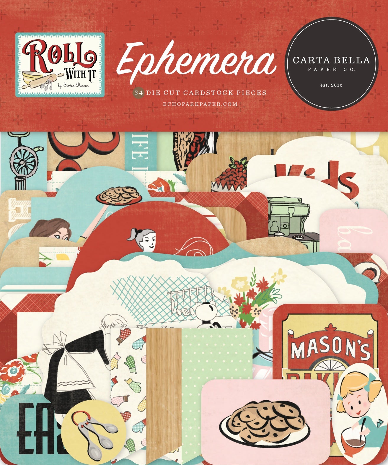 Carta Bella Roll With It Cardstock Ephemera-Icons