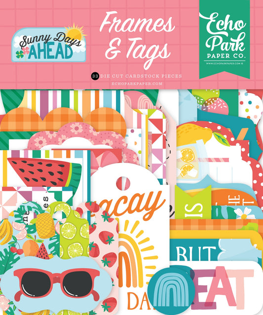 Echo Park Sunny Days Ahead Cardstock Ephemera-Frames & Tags