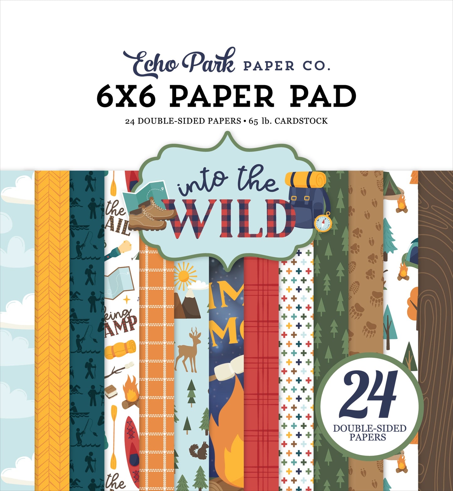 Echo Park Into The Wild Double-Sided Paper Pad 6x6