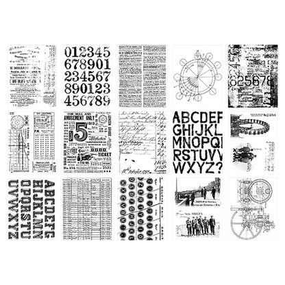 Tim Holtz Idea-ology Collage Paper Archives-30 Pieces