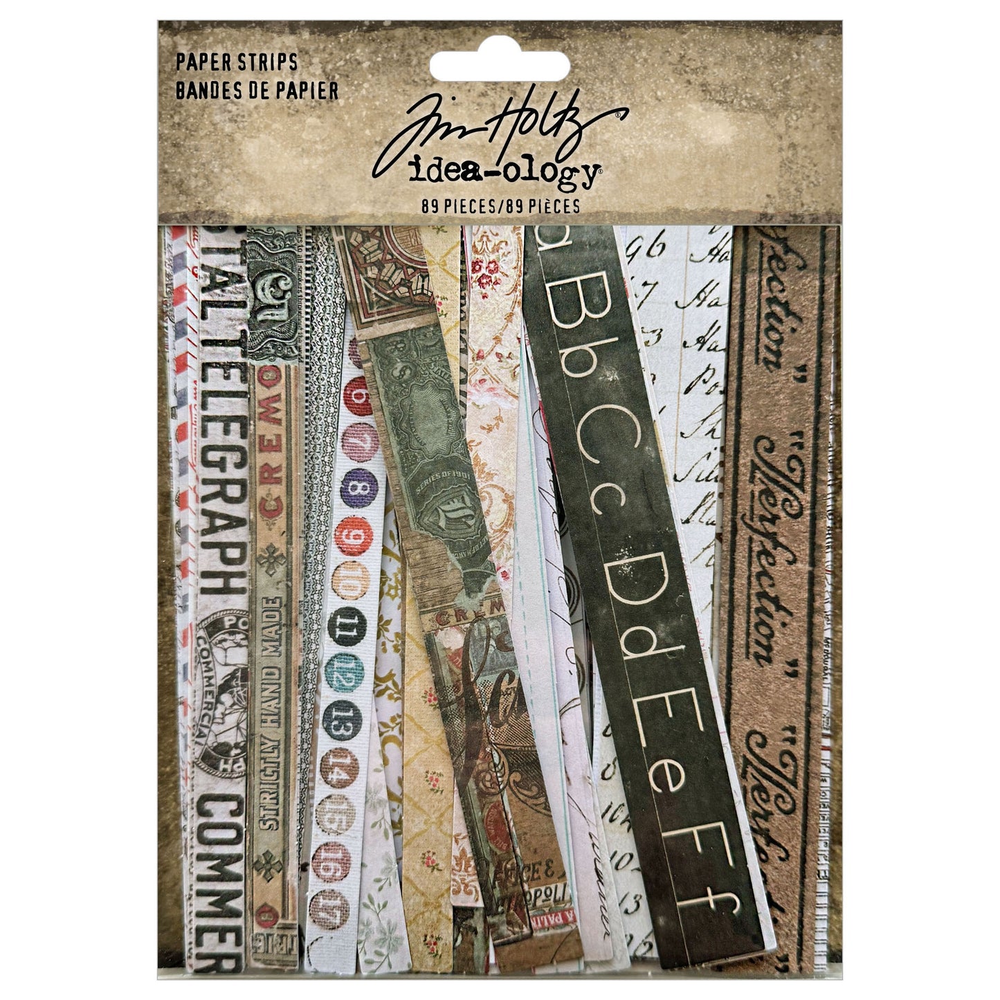 Tim Holtz Idea-ology Paper Strips-89 Pieces