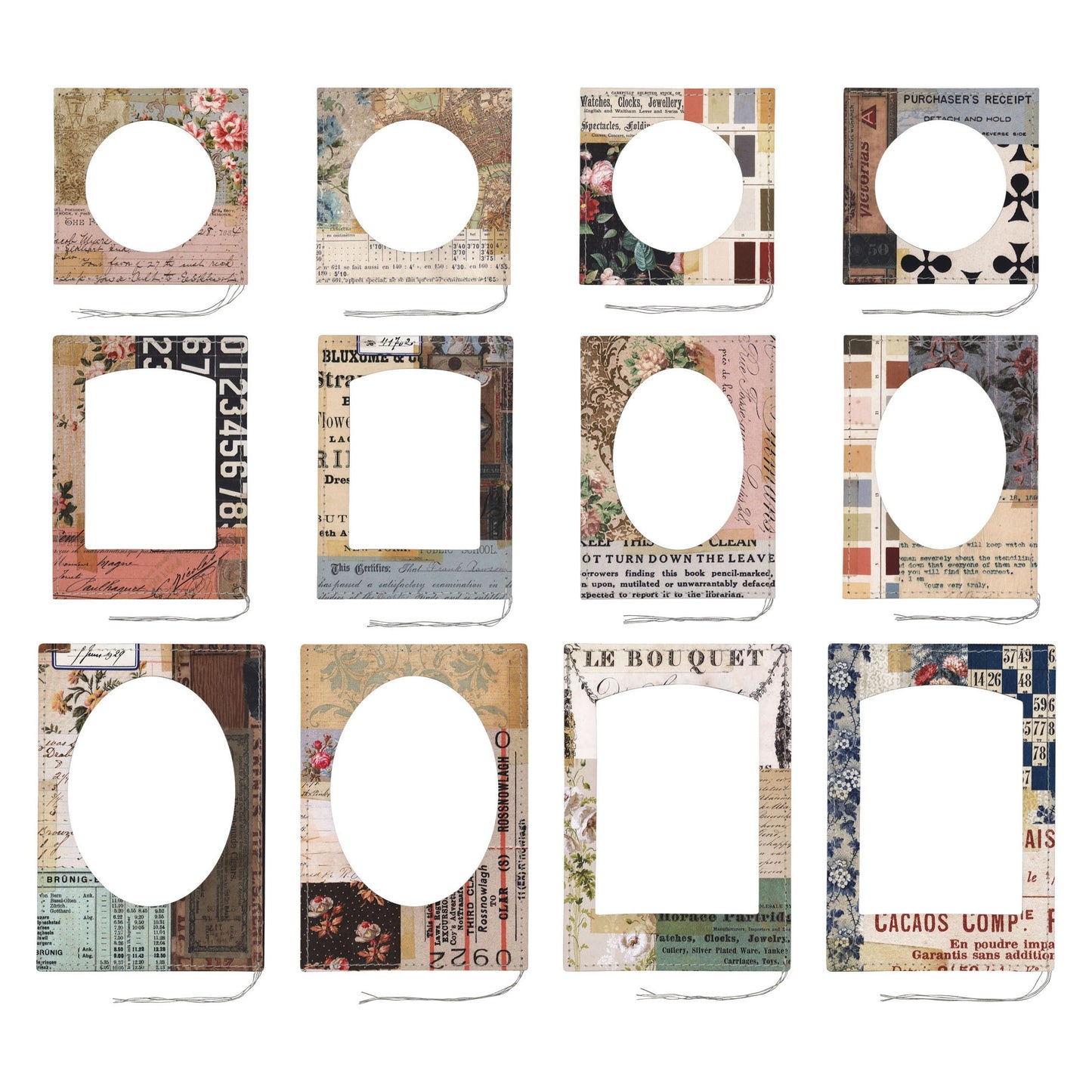 Tim Holtz Idea-ology Layer Frames Montage-12 Pieces