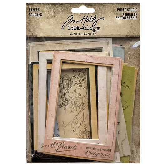 Tim Holtz Idea-ology Layers Photo Studio-44 Pieces