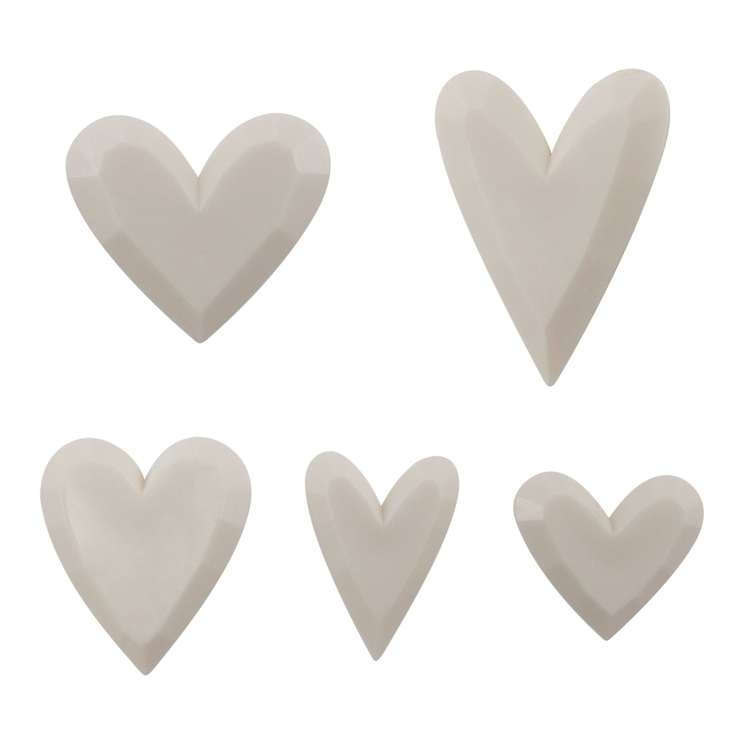 Tim Holtz Idea-ology Salvaged Hearts-5 Pieces