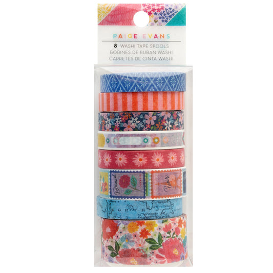 Paige Evans Adventurous Washi Tape-8/Pkg