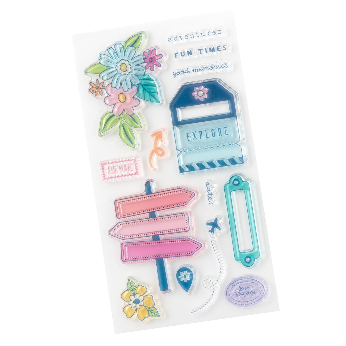 Paige Evans Adventurous Acrylic Stamp Set