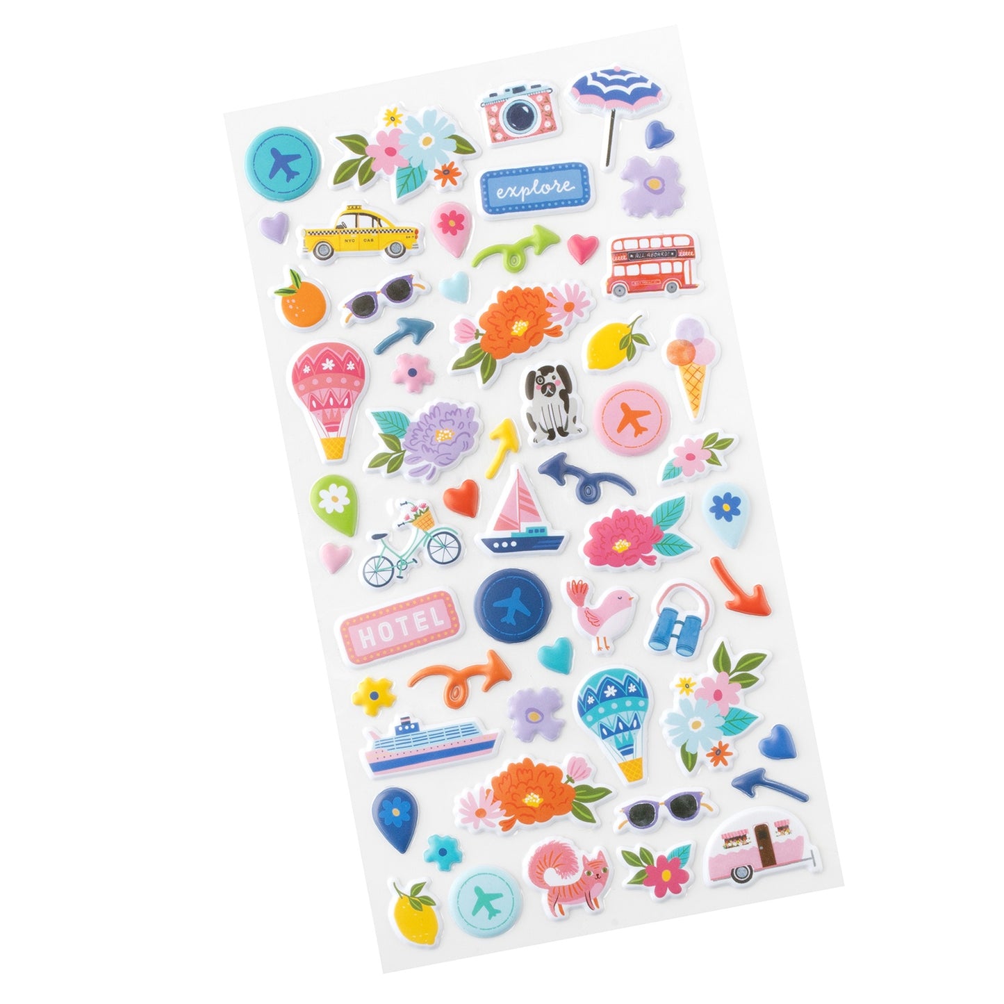 Paige Evans Adventurous Puffy Stickers-Icons