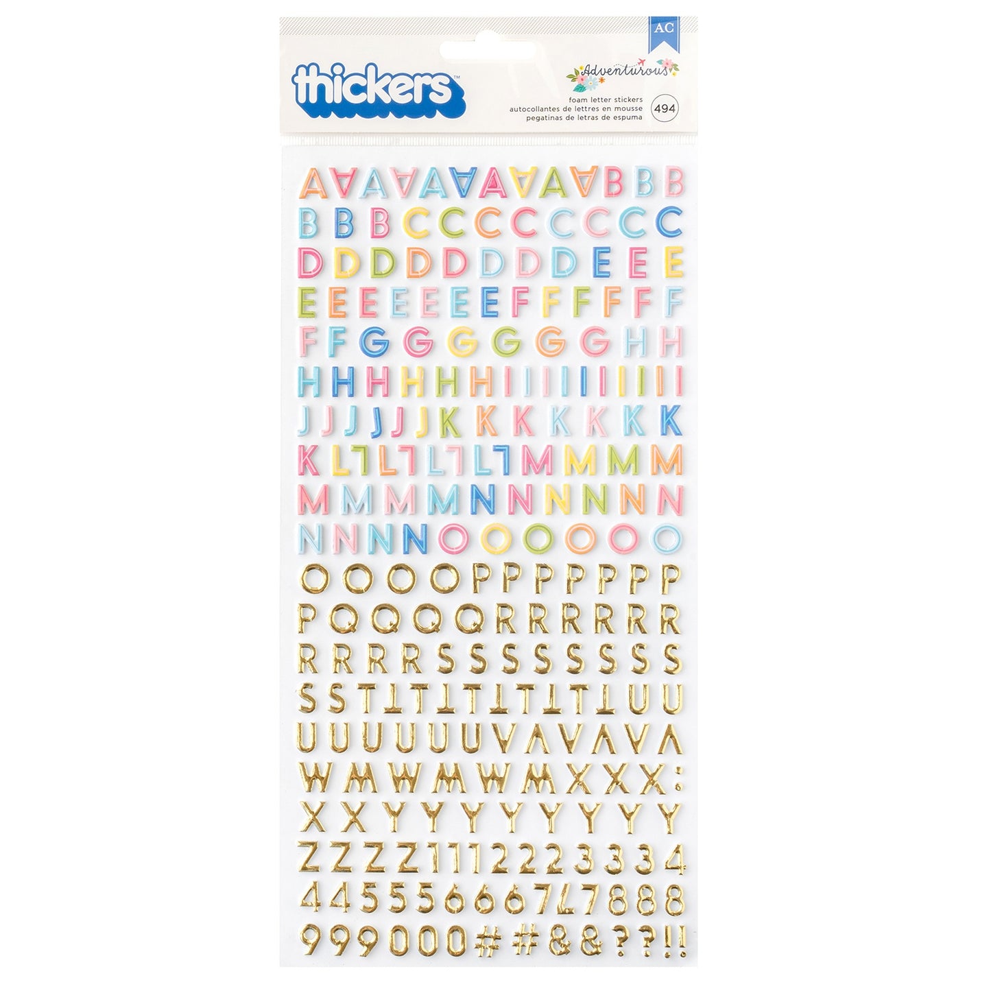 Paige Evans Adventurous Mini Thickers-Alphabet