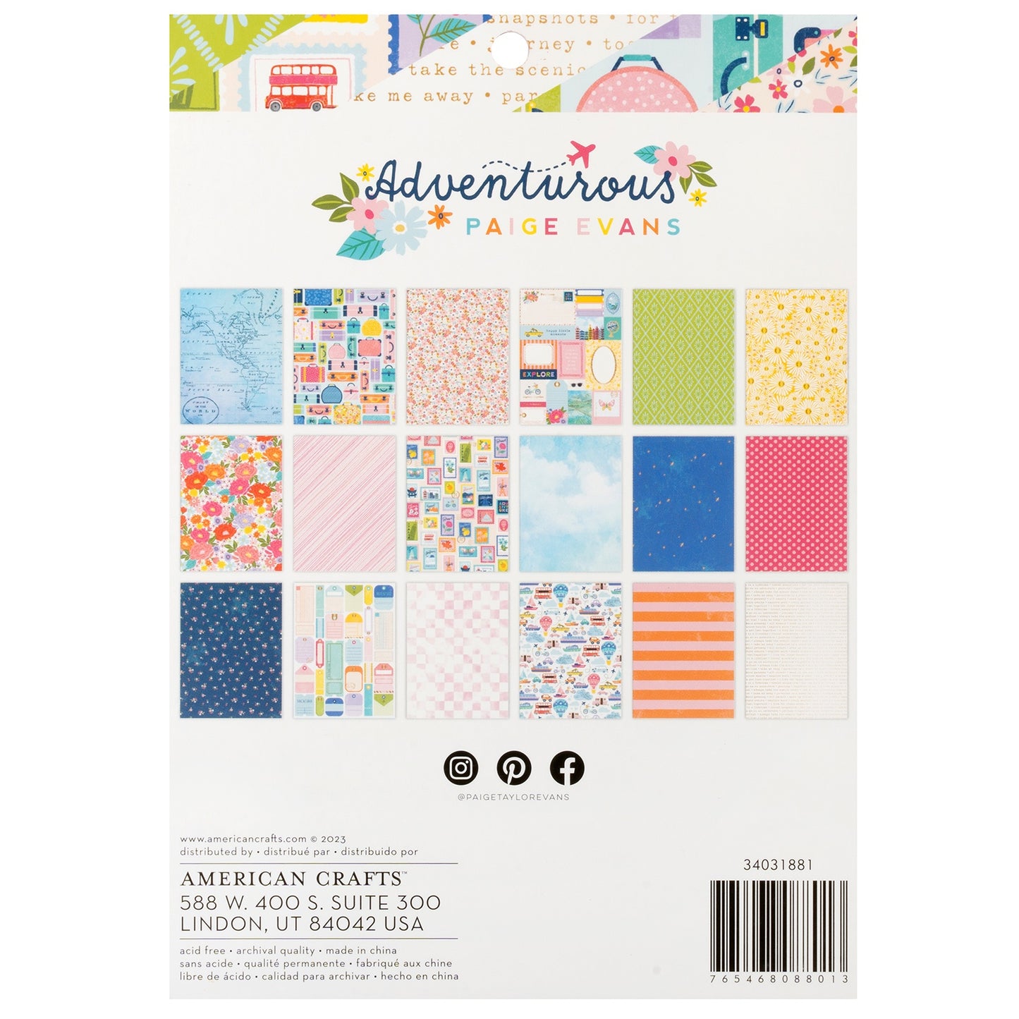 Paige Evans Adventurous Single-Sided Paper Pad 6x8