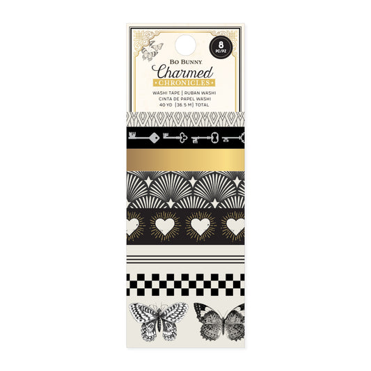 Bo Bunny Charmed Chronicles Washi Tape-8 Pieces