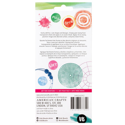 Vicki Boutin Bold And Bright Acrylic Stamp Set-Full Circle