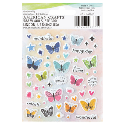 Vicki Boutin Bold And Bright Mini Puffy Stickers-110 Pieces