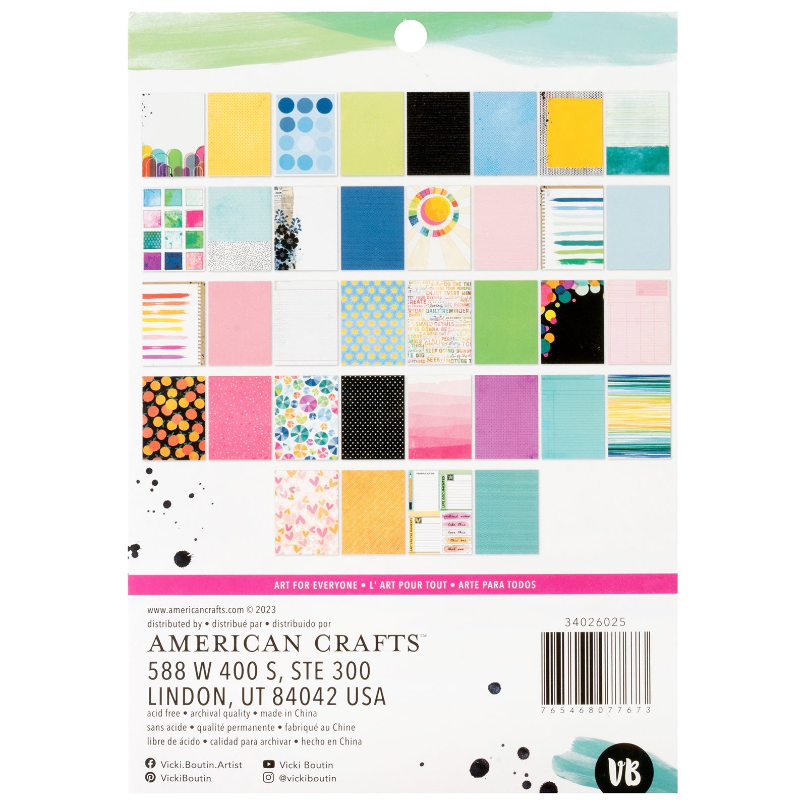 Bold And Bright Paper Pad 6"X8"-36 Sheets