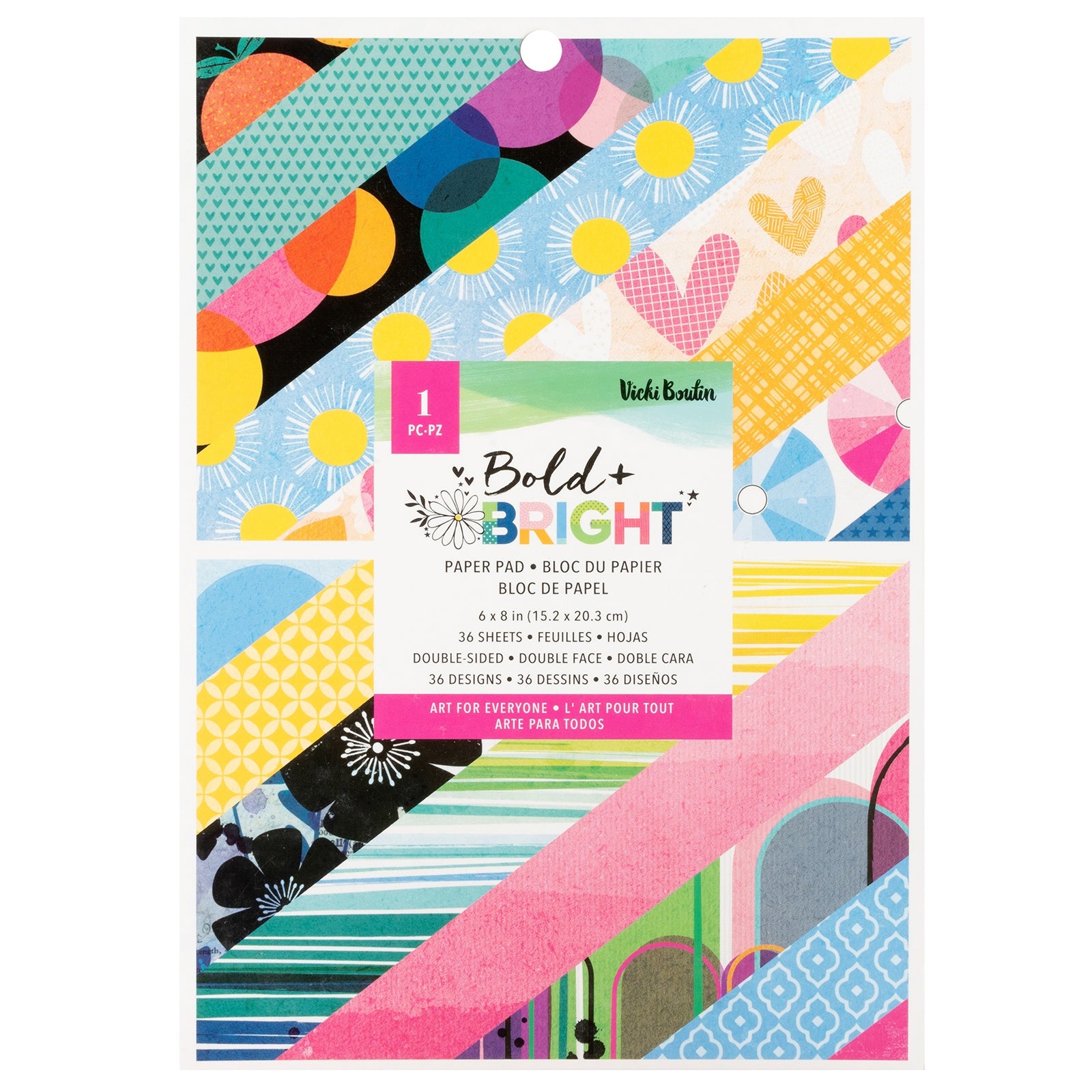 Bold And Bright Paper Pad 6"X8"-36 Sheets