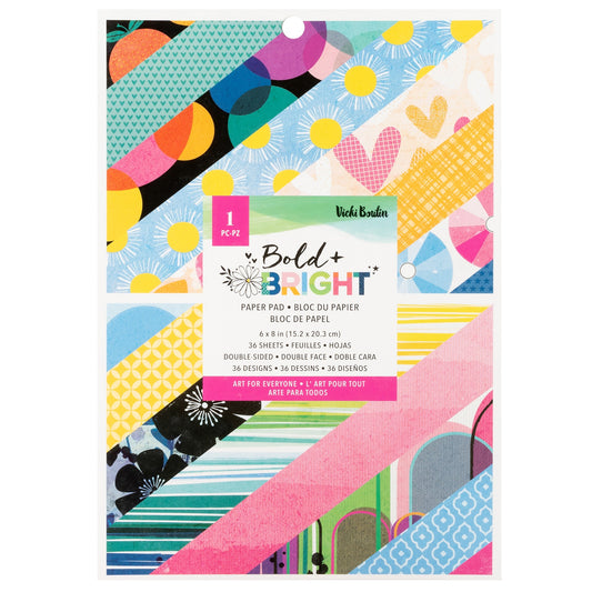 Vicki Boutin Bold And Bright Paper Pad 6"X8"-36 Sheets
