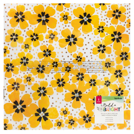 Vicki Boutin Bold And Bright Specialty Paper 12X12-Acetate