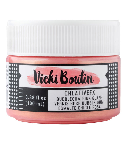 Vicki Boutin Bold And Bright Creative FX Texture Paste-Bubblegum Pink Glaze