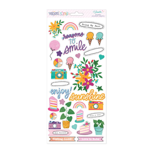 Shimelle Reasons To Smile Cardstock Stickers