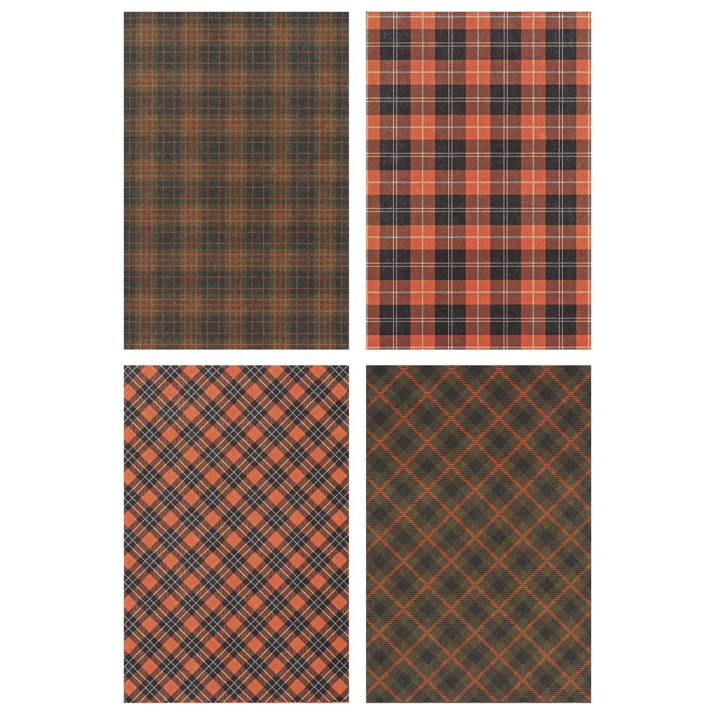 Tim Holtz Idea-ology-Kraft-stock Halloween Sparkle Plaid - Halloween 2024