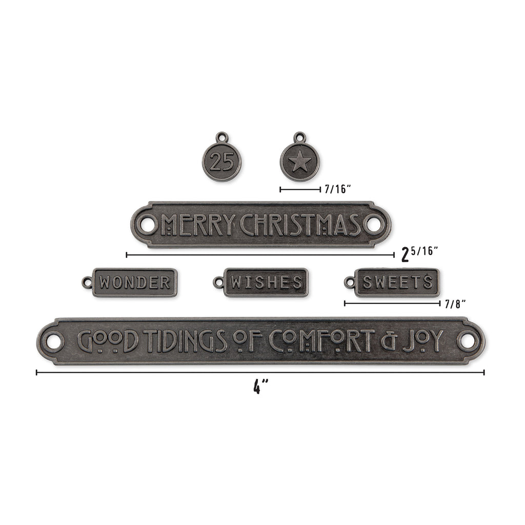 Tim Holtz Idea-ology Word Plaques & Tags Christmas 2024