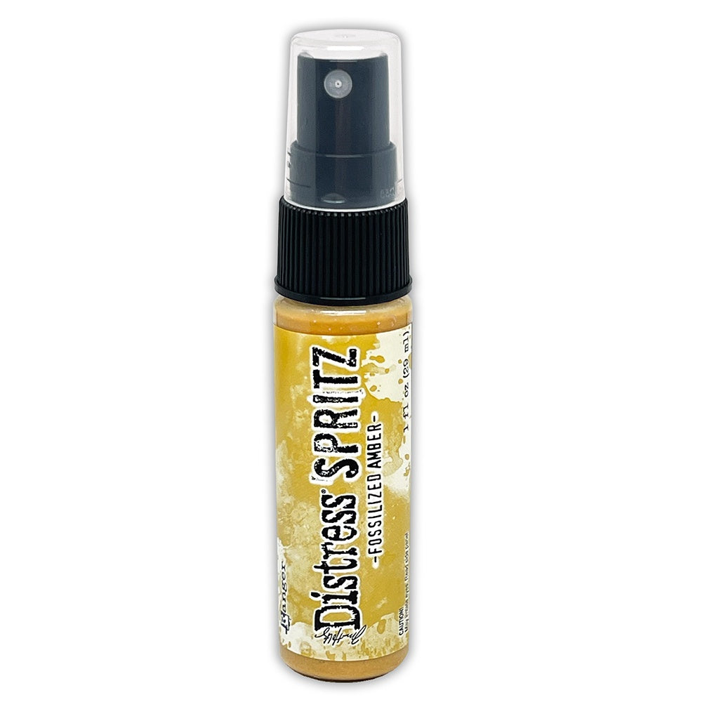 Tim Holtz Distress Spritz 1oz Bottle-Fossilized Amber